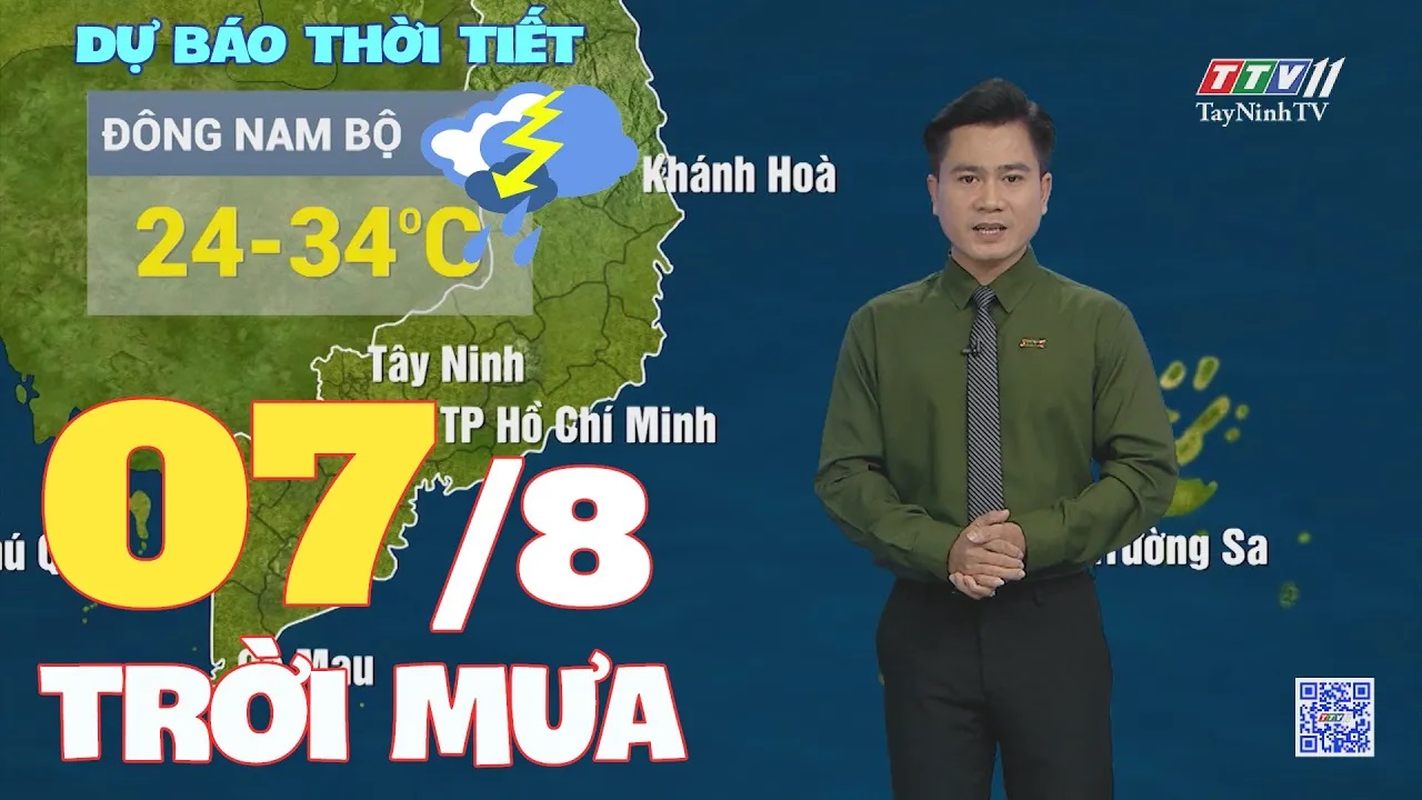 Bản tin thời tiết 07-8-2024 | TayNinhTVENT